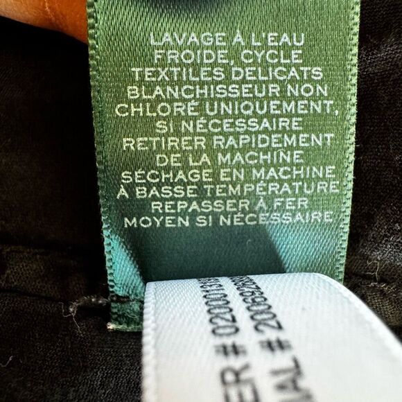 Ralph Lauren Y2K black eyelet tiered lined midi skirt Sz M # 2403 - Picture 14 of 16